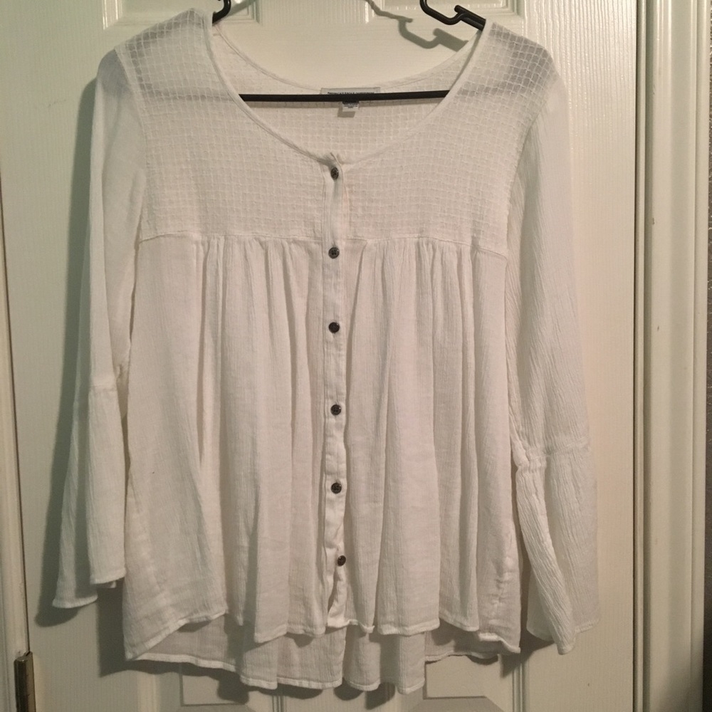 Button Up with Bell Sleeves